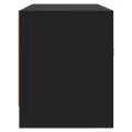 Meuble TV noir 102x30x37,5 cm bois d'ingénierie