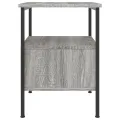 Table de chevet sonoma gris 34x36x50 cm bois d'ingénierie