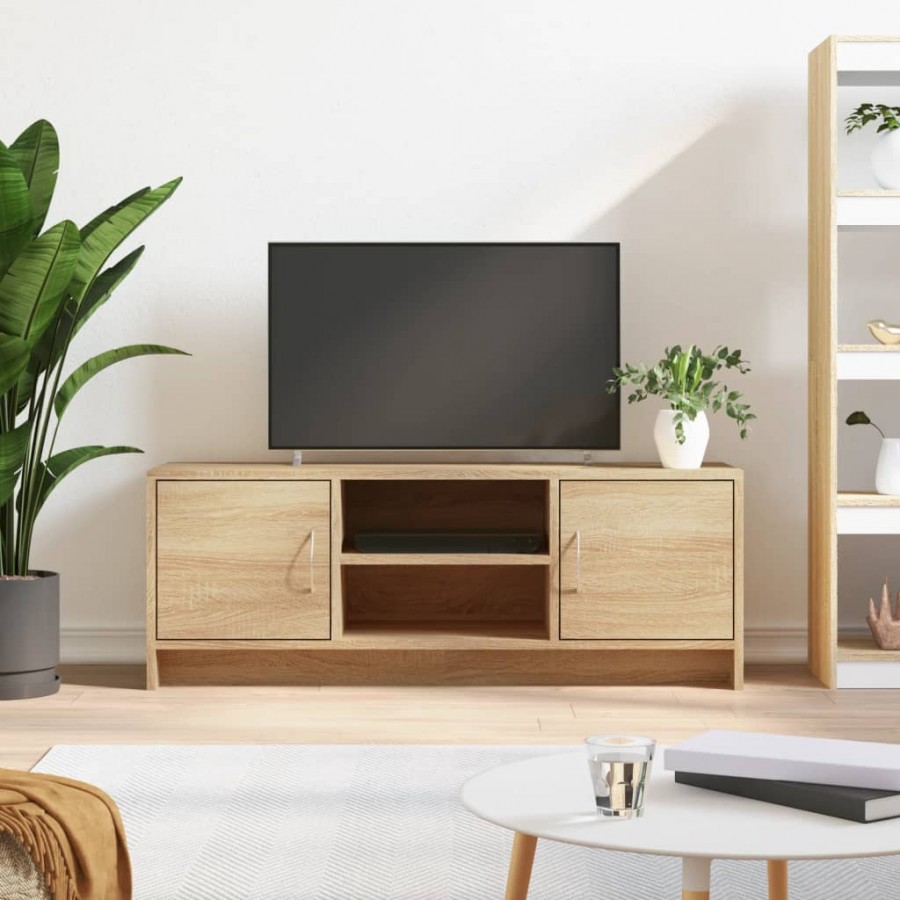 Meuble TV chêne sonoma 102x30x37,5 cm bois d'ingénierie