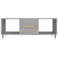 Table basse sonoma gris 102x50x40 cm bois d'ingénierie