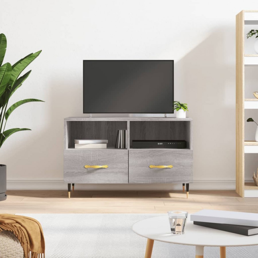 Meuble TV Sonoma gris 80x36x50 cm Bois d'ingénierie