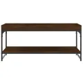 Table basse chêne marron 100x49x45 cm bois d'ingénierie