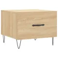 Tables basses 2 pcs chêne sonoma 50x50x40 cm bois d'ingénierie