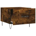Tables basses 2 pcs chêne fumé 50x50x40 cm bois d'ingénierie