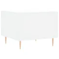 Table basse blanc 50x50x40 cm bois d'ingénierie