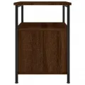 Table de chevet chêne marron 34x35,5x50 cm bois d'ingénierie