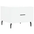 Tables basses 2 pcs blanc 50x50x40 cm bois d'ingénierie
