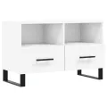 Meuble TV Blanc 80x36x50 cm Bois d'ingénierie
