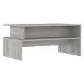 Table basse sonoma gris 90x55x42,5 cm bois d'ingénierie