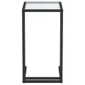 Table d'appoint ordinateur Transparent 50x35x65 cm Verre trempé