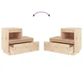 Table de chevet 60x34x51 cm Bois de pin solide