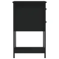 Tables de chevet 2 pcs noir 32x42x70 cm bois d'ingénierie