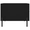 Tables basses 2 pcs noir 50x50x40 cm bois d'ingénierie