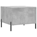 Table basse gris béton 50x50x40 cm bois d'ingénierie