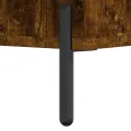 Table basse Chêne fumé 50x50x40 cm Bois d'ingénierie