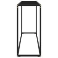 Table console Noir 120x35x75 cm Verre trempé