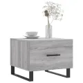Tables basses 2 pcs sonoma gris 50x50x40 cm bois d'ingénierie
