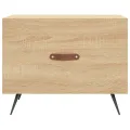 Tables basses 2 pcs chêne sonoma 50x50x40 cm bois d'ingénierie