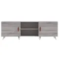 Meuble TV sonoma gris 150x30x50 cm bois d'ingénierie