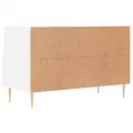 Meuble TV Blanc 80x36x50 cm Bois d'ingénierie