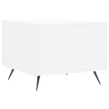 Table basse blanc 50x50x40 cm bois d'ingénierie
