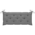 Banc de jardin pliable avec coussin 118 cm Bambou