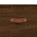 Table basse chêne marron 102x50x40 cm bois d'ingénierie