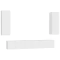 Ensemble de meubles TV 5 pcs Blanc Aggloméré