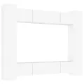 Ensemble de meubles TV 8 pcs Blanc Bois d'ingénierie