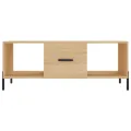 Table basse chêne sonoma 102x50x40 cm bois d'ingénierie