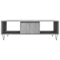 Table basse sonoma gris 104x60x35 cm bois d'ingénierie
