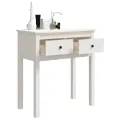 Table console Blanc 70x35x75 cm Bois massif de pin