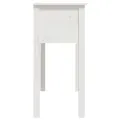 Table console Blanc 70x35x75 cm Bois massif de pin