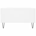 Table basse blanc brillant 104x60x35 cm bois d'ingénierie