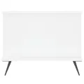 Table basse blanc 90x50x40 cm bois d'ingénierie