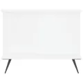Table basse Blanc brillant 90x50x40 cm Bois d'ingénierie