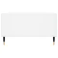 Table basse blanc brillant 104x60x35 cm bois d'ingénierie