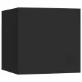 Ensemble de meubles TV 3 pcs Noir Aggloméré