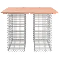 Banc jardin design gabion 100x102x72 cm bois massif de douglas