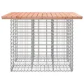 Banc jardin design gabion 100x102x72 cm bois massif de douglas
