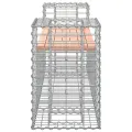 Banc de jardin design gabion 183x41x60,5 cm bois massif douglas