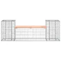Banc de jardin design gabion 183x41x60,5 cm bois massif douglas