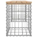 Banc de jardin design de gabion 103x31x42 cm bois massif de pin