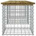 Banc de jardin design gabion 203x44x42 cm bois de pin imprégné