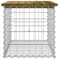 Banc de jardin design gabion 63x44x42 cm bois de pin imprégné