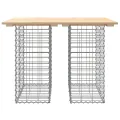 Banc de jardin design de gabion 100x70x72 cm bois massif de pin