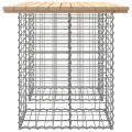 Banc de jardin design de gabion 100x70x72 cm bois massif de pin
