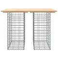 Banc de jardin design de gabion 100x70x72 cm bois massif de pin