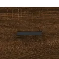Table basse chêne marron 102x50x40 cm bois d'ingénierie