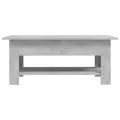 Table basse Gris béton 102x55x42 cm Aggloméré